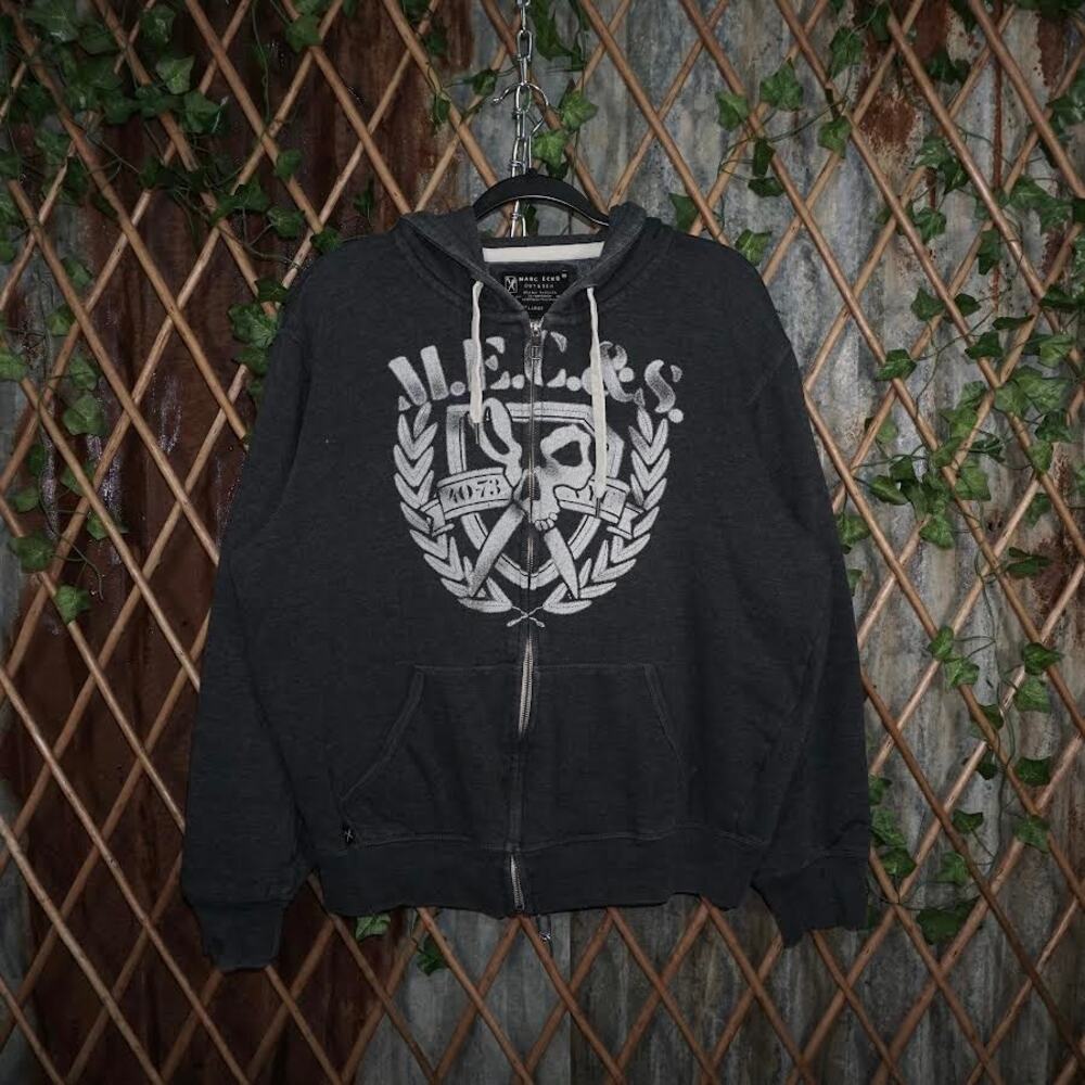 L - Vintage / Y2K 2000's Marc Ecko Y2K Grungle Style Hoodie